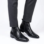 Alessio Romano | Minimalist Leather Chelsea Boots For Men