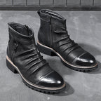 Marcus Bailey | Leather High-Top Boots For Men