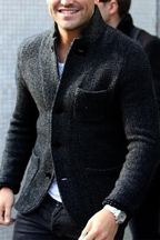 James Whitfield | Retro Wool-Blend Cardigan Jacket For Men