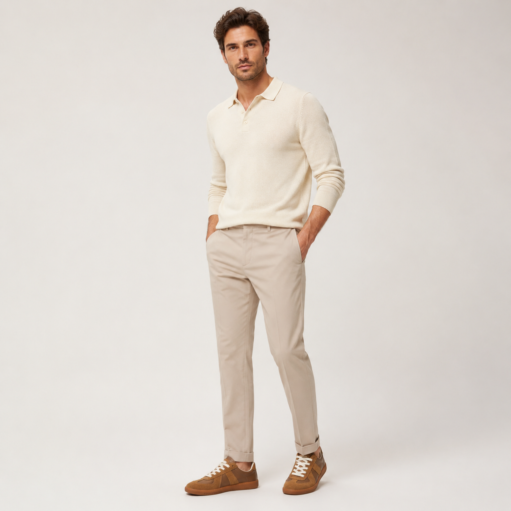 Low-Top Sneakers with Color Block and Round Toe