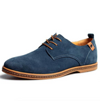 Men's Suede Derby Shoes with Lace-Up
