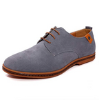 Men's Suede Derby Shoes with Lace-Up
