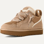 Women’s Fleece-Lined Suede Platform Winter Trainers