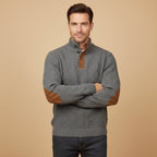 Cable-Knit Button-Front Signature Cardigan