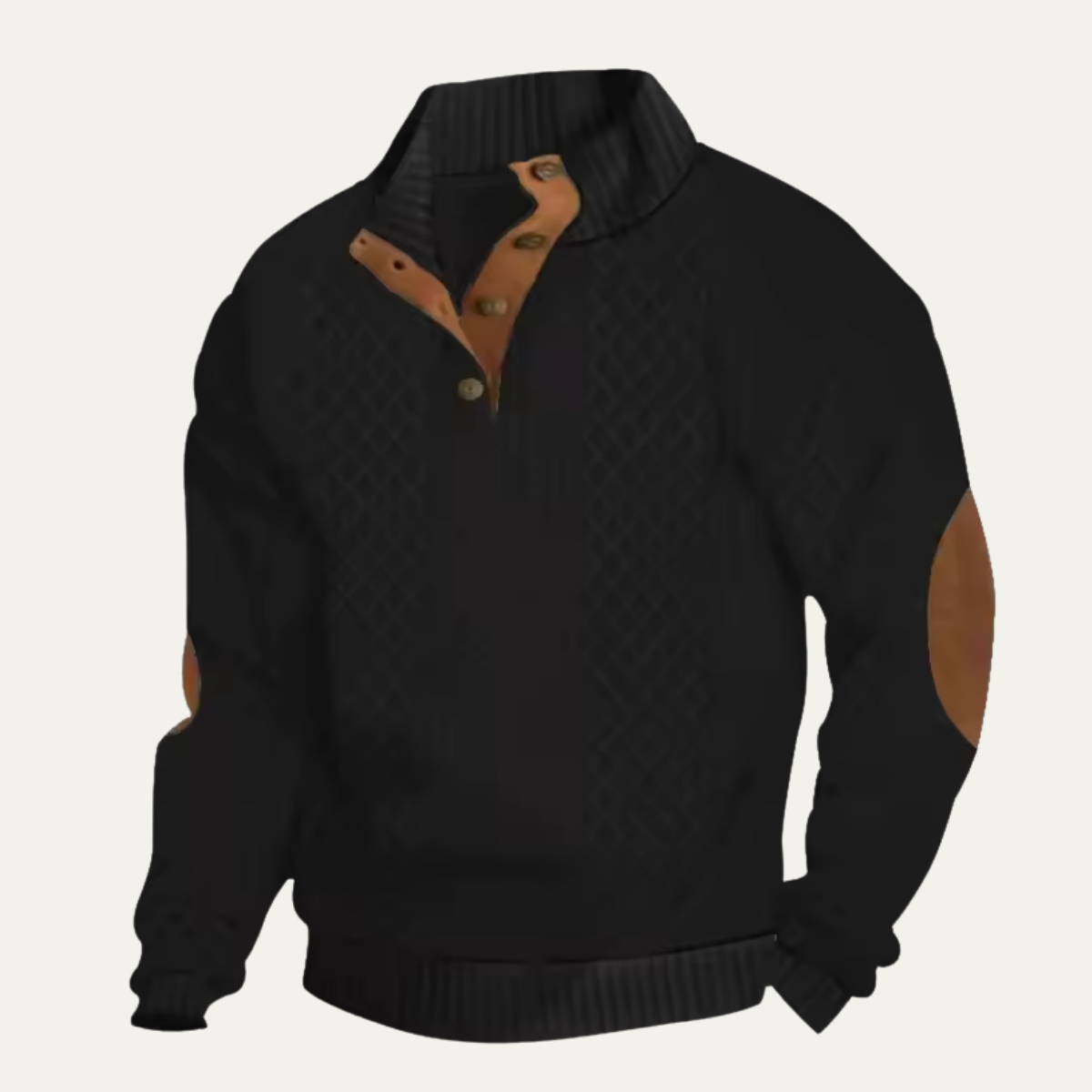 Cable-Knit Button-Front Signature Cardigan