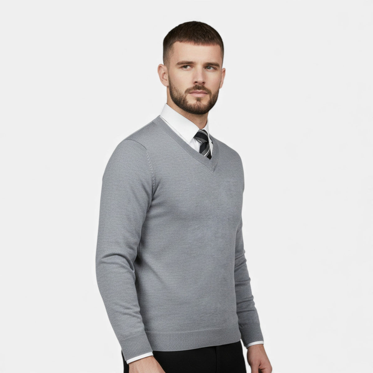 Anthony | V-Neck Longline Graceful Cardigan