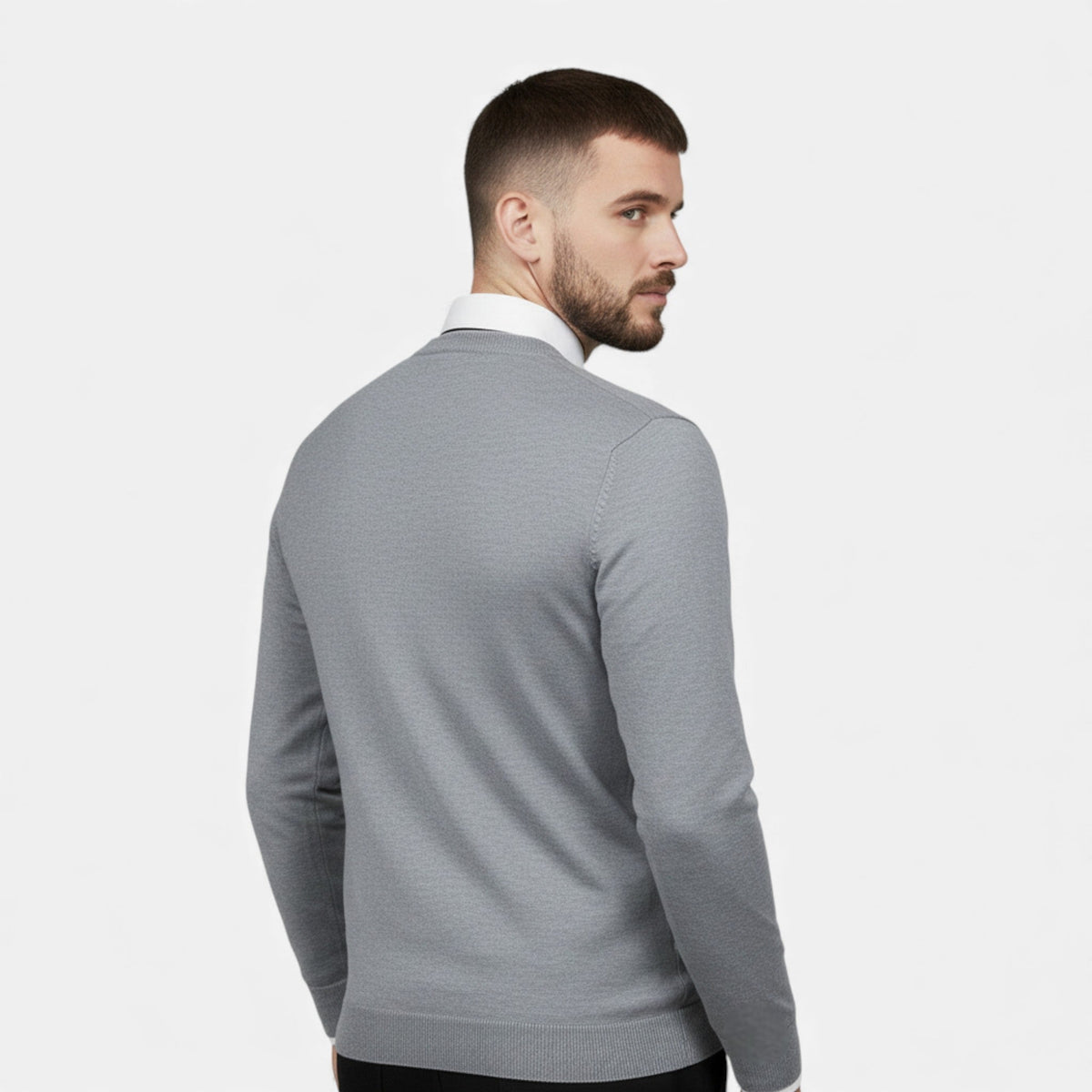 Anthony | V-Neck Longline Graceful Cardigan