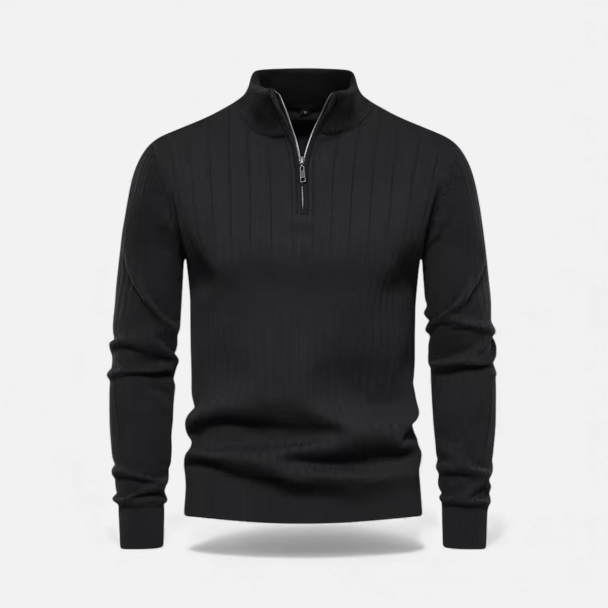 Zip-Up Poised Chic Cardigan