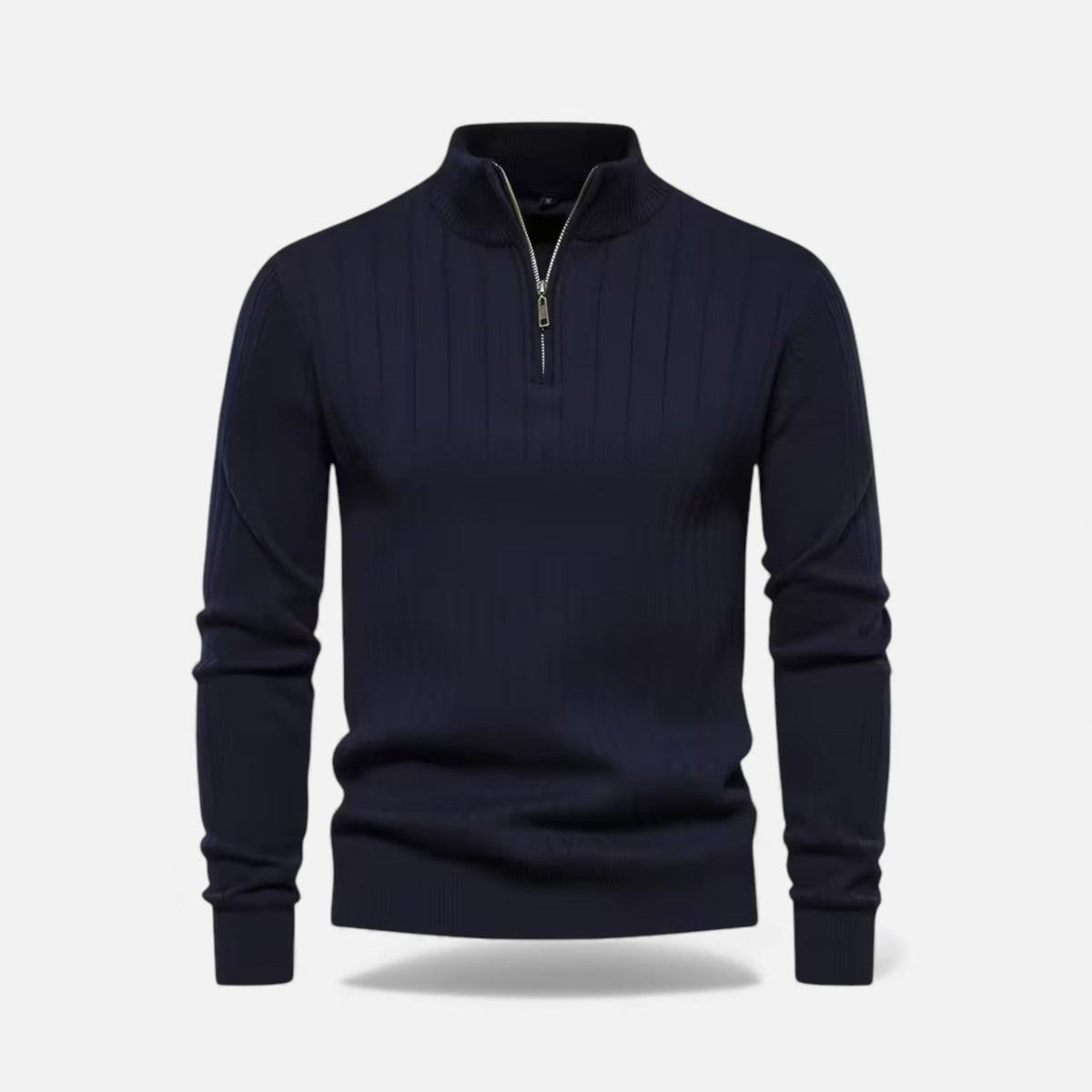 Zip-Up Poised Chic Cardigan