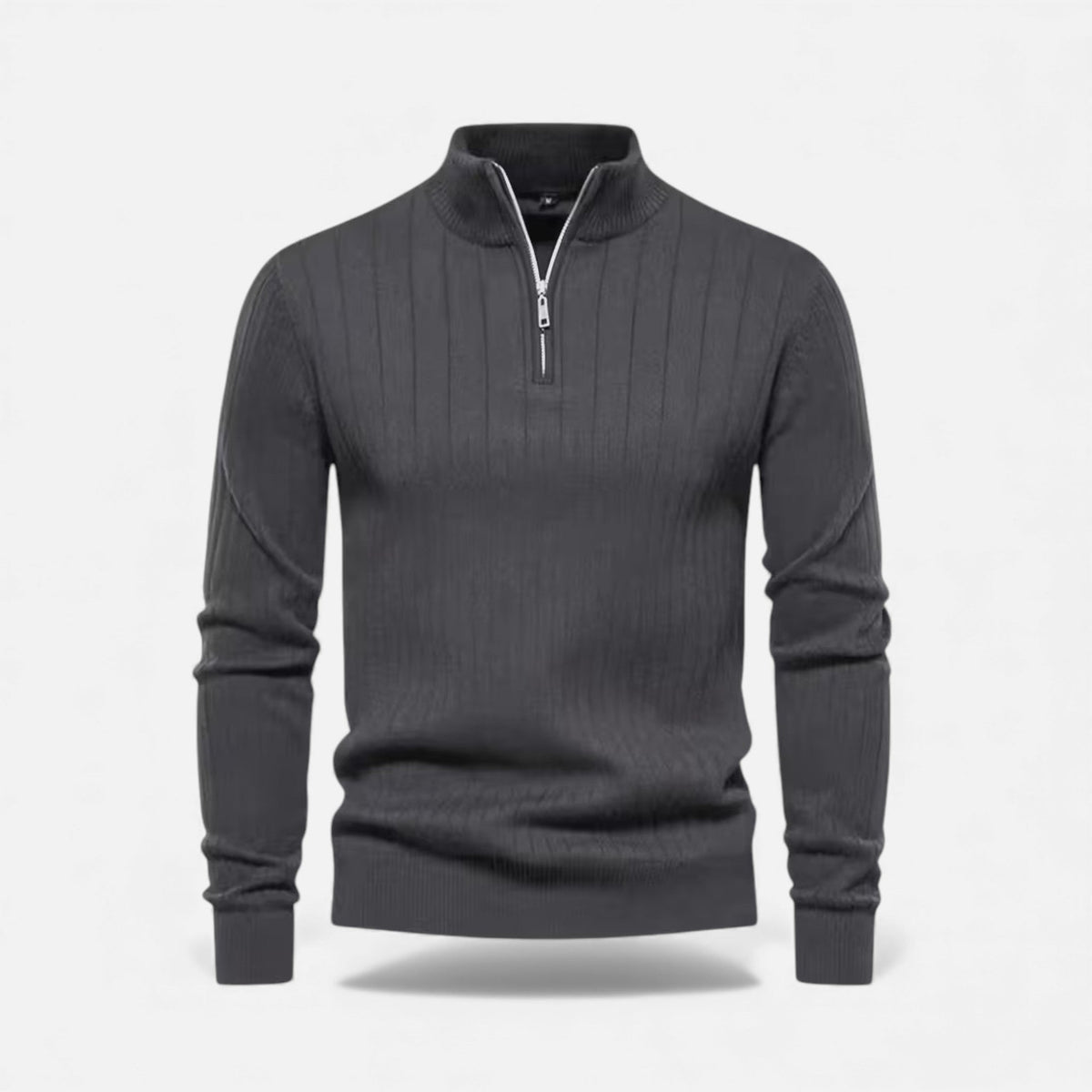 Zip-Up Poised Chic Cardigan