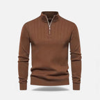 Zip-Up Poised Chic Cardigan