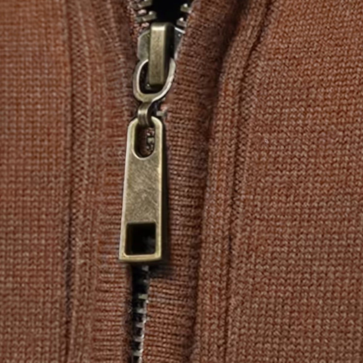 Zip-Up Poised Chic Cardigan