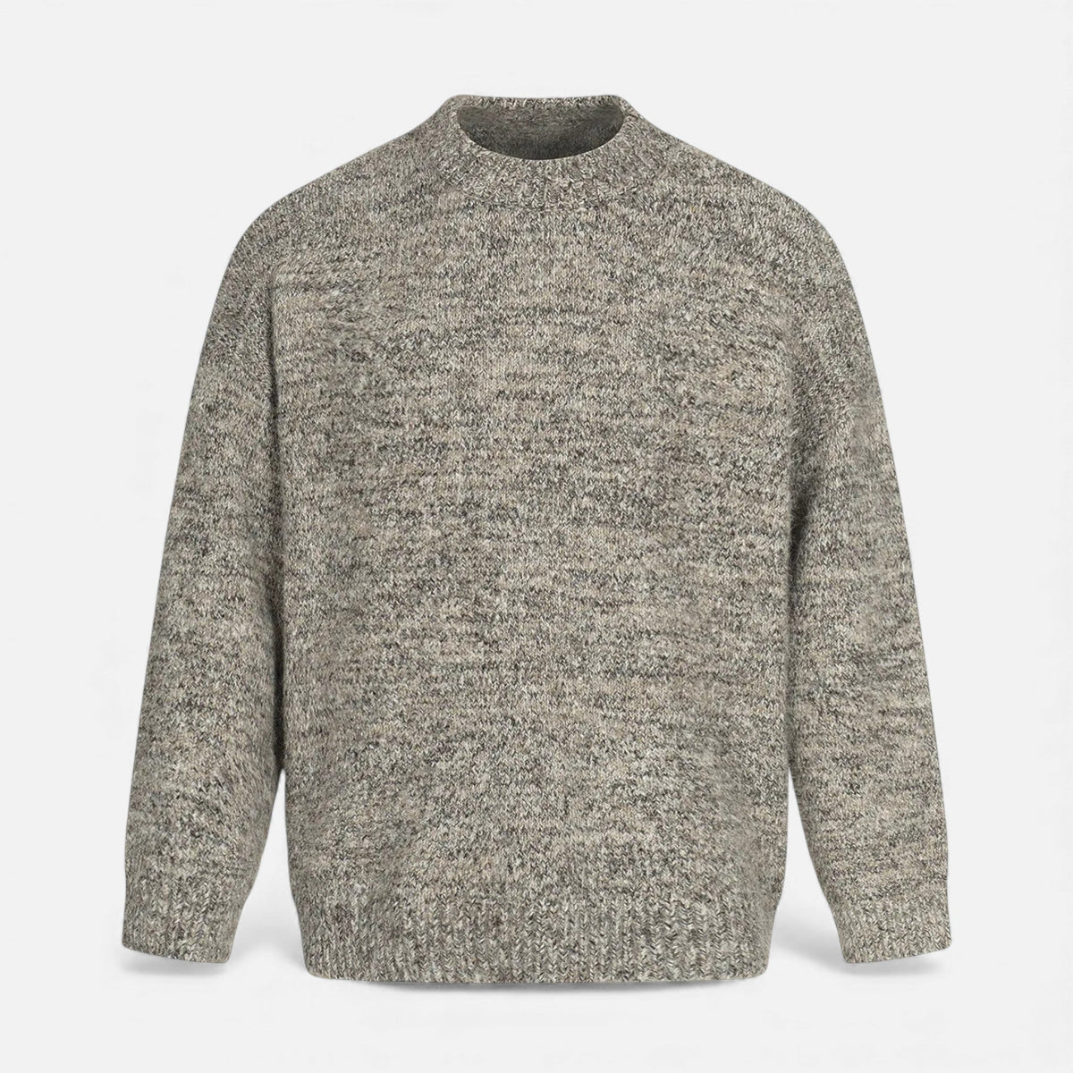 Crew-Neck Understated Considered Cardigan