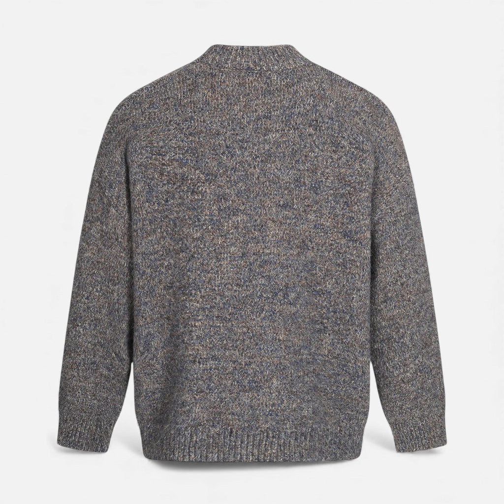 Crew-Neck Understated Considered Cardigan