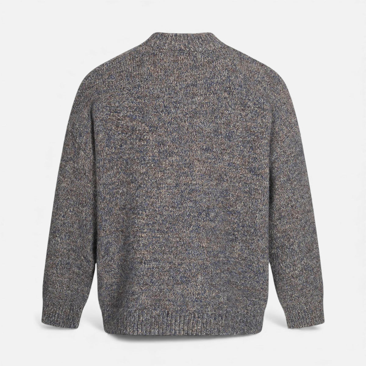 Crew-Neck Understated Considered Cardigan