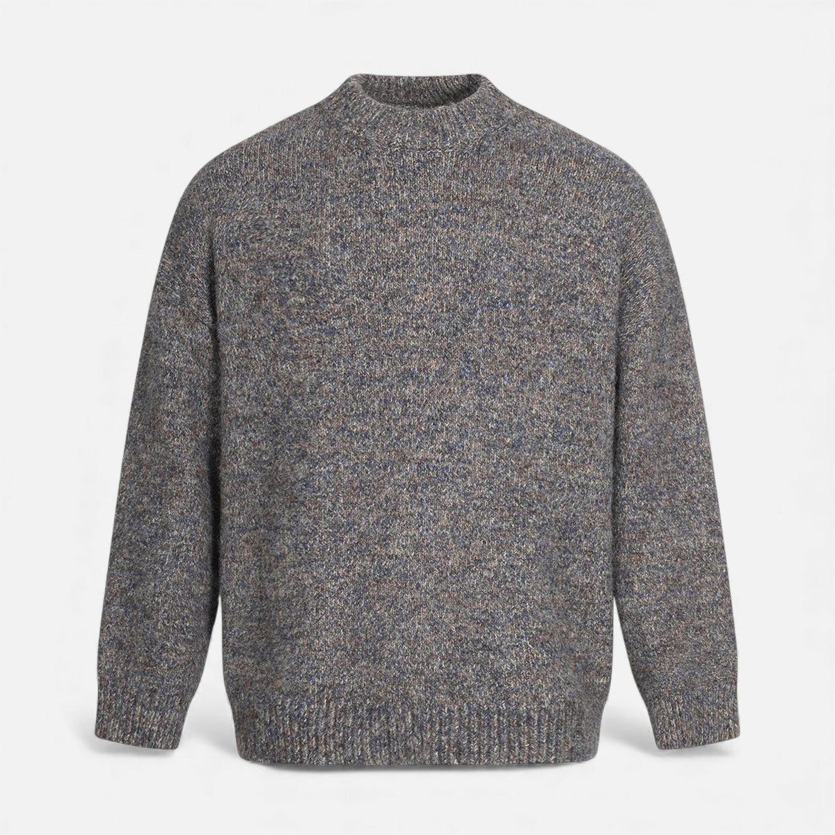 Crew-Neck Understated Considered Cardigan
