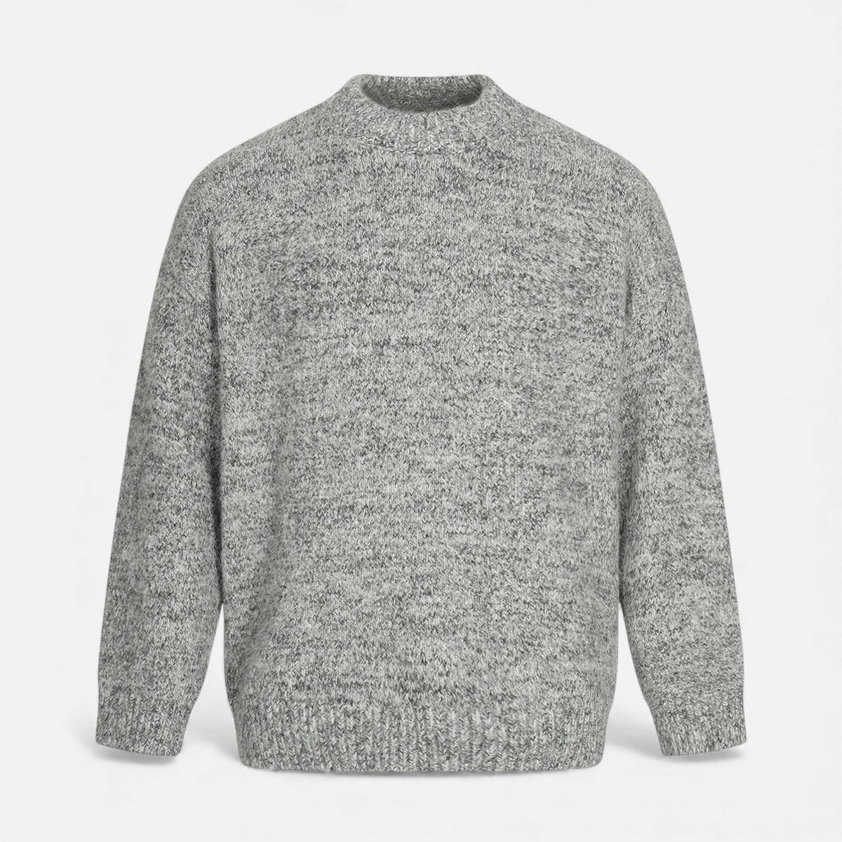Crew-Neck Understated Considered Cardigan