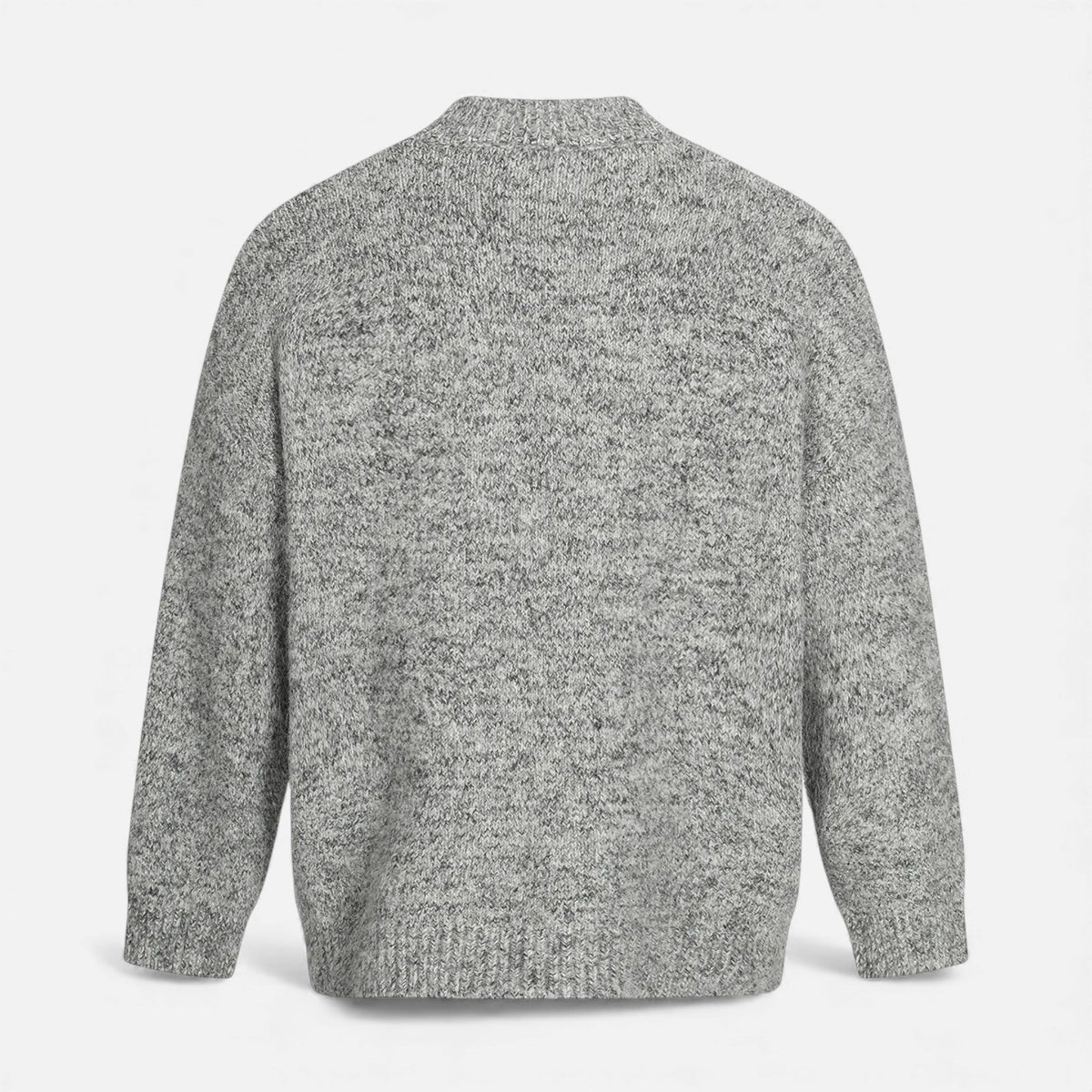 Crew-Neck Understated Considered Cardigan
