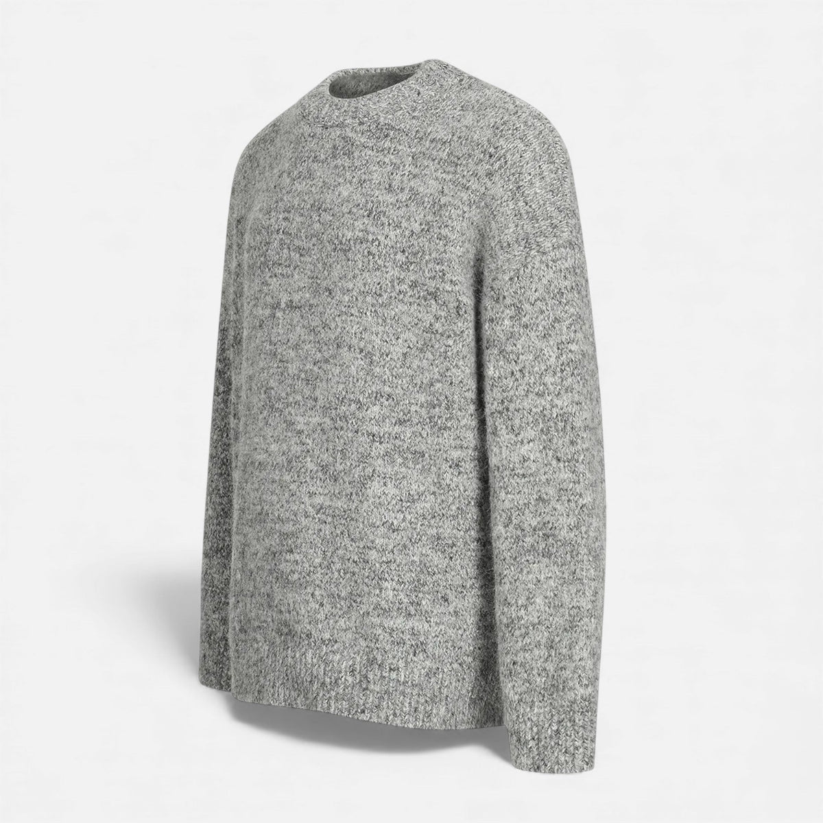 Crew-Neck Understated Considered Cardigan