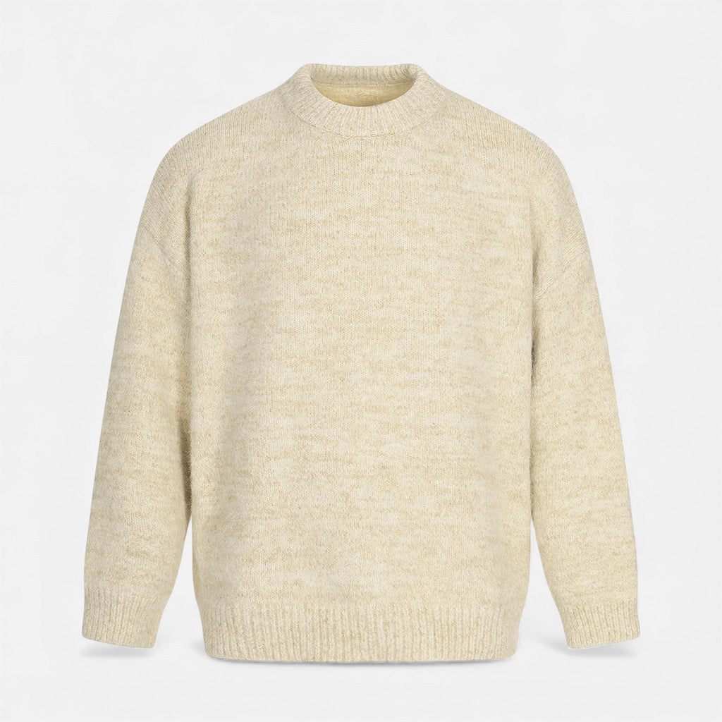 Crew-Neck Understated Considered Cardigan