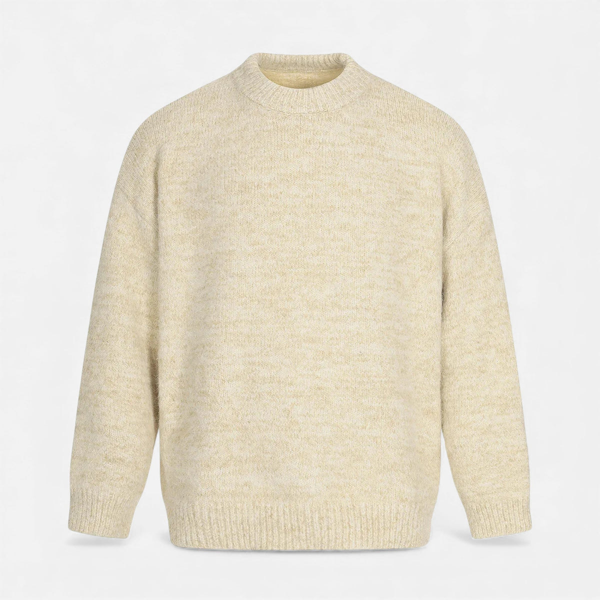 Crew-Neck Understated Considered Cardigan