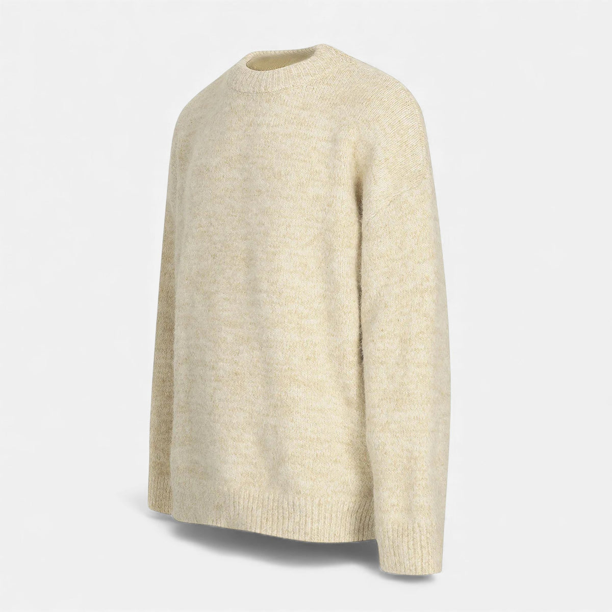 Crew-Neck Understated Considered Cardigan