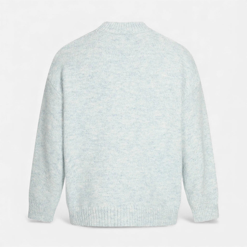 Crew-Neck Understated Considered Cardigan