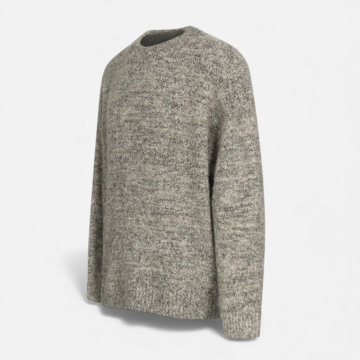 Crew-Neck Understated Considered Cardigan
