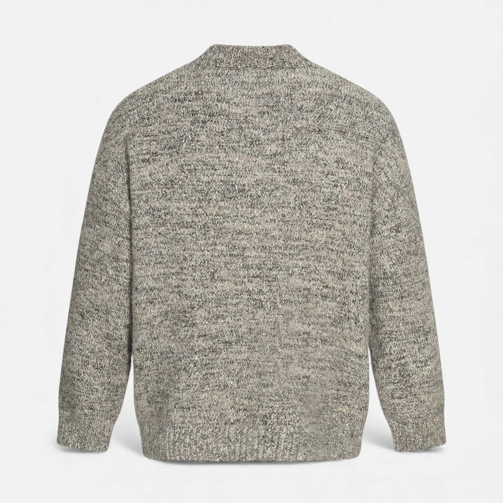 Crew-Neck Understated Considered Cardigan