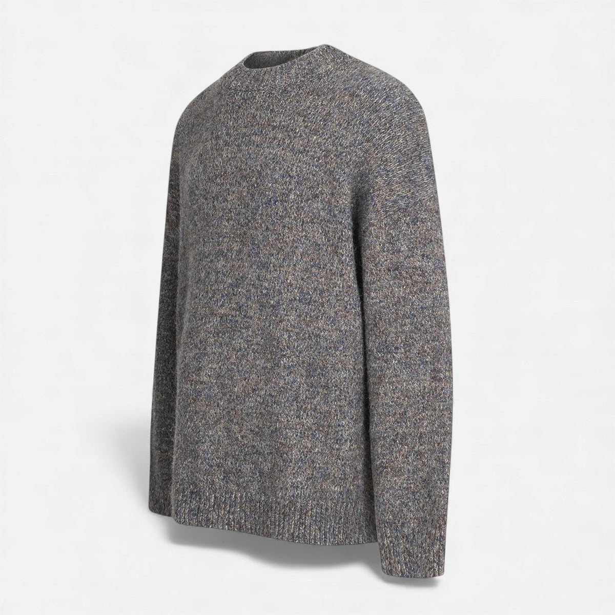 Crew-Neck Understated Considered Cardigan
