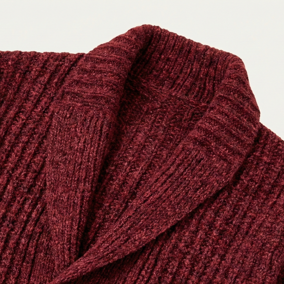 Cable-Knit Ribbed Structured Cardigan