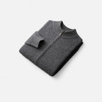 Refined Zip-Up Poised Cardigan