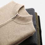 Refined Zip-Up Poised Cardigan