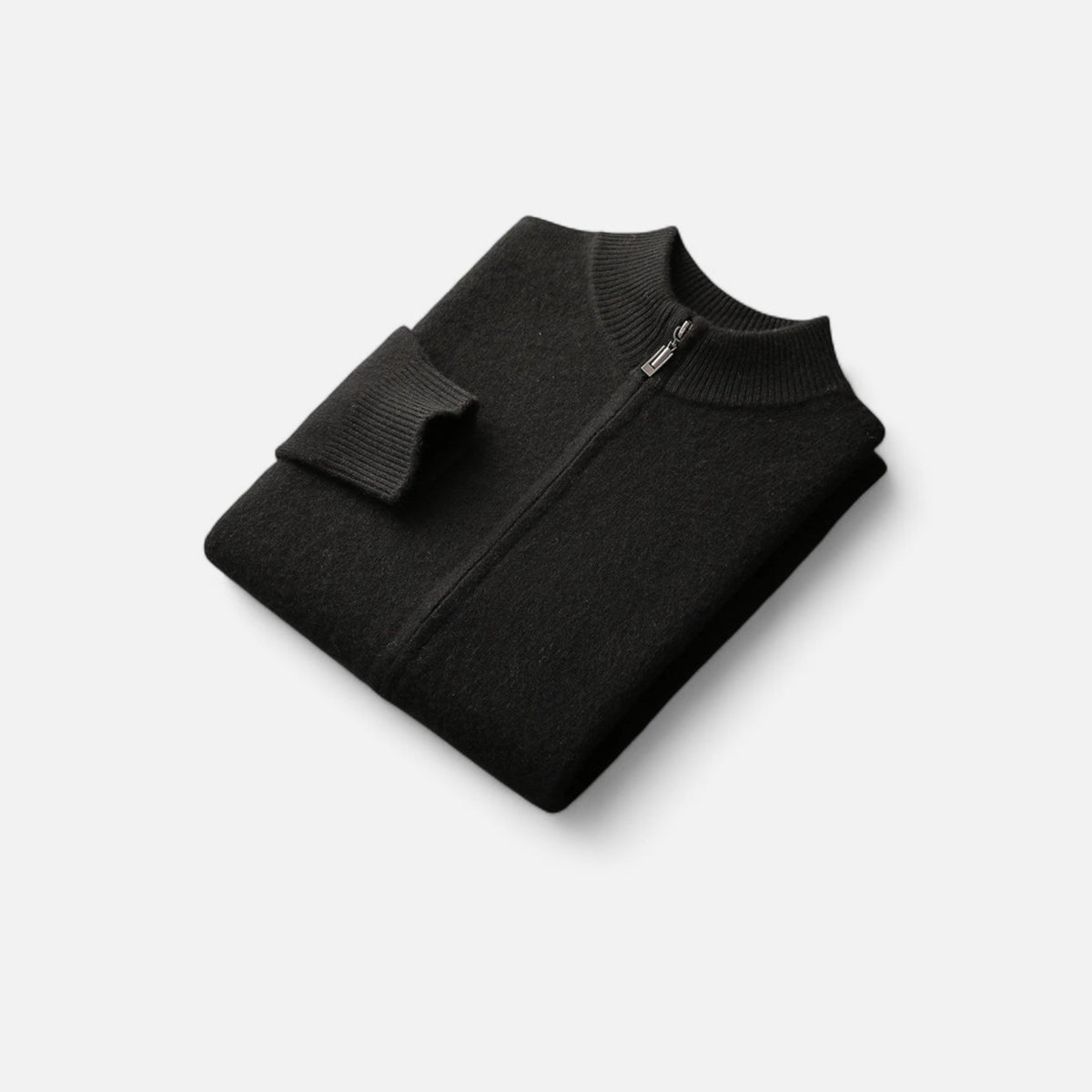 Refined Zip-Up Poised Cardigan