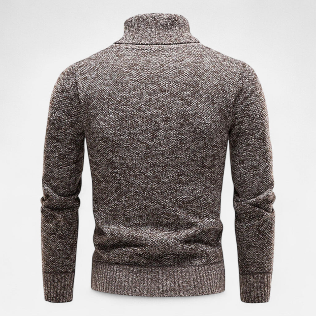 Turtleneck Longline Contemporary Cardigan