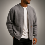 Ribbed Nonchalant Tailored Cardigan