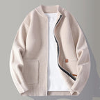 Ribbed Nonchalant Tailored Cardigan