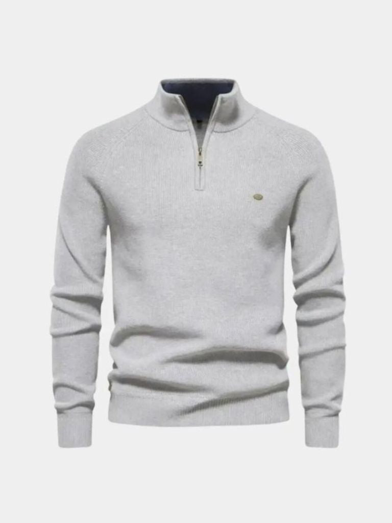 John | Sleek Zip-Up Considered Cardigan