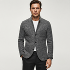 James Whitfield | Retro Wool-Blend Cardigan Jacket For Men