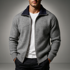 Daniel | Draped Mock-Neck Statement Cardigan
