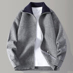 Daniel | Draped Mock-Neck Statement Cardigan