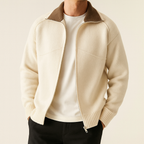 Daniel | Draped Mock-Neck Statement Cardigan