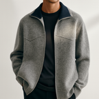 Daniel | Draped Mock-Neck Statement Cardigan