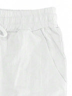 Men's Casual Straight-Leg Pants with Drawstring Waist and Slant Pockets
