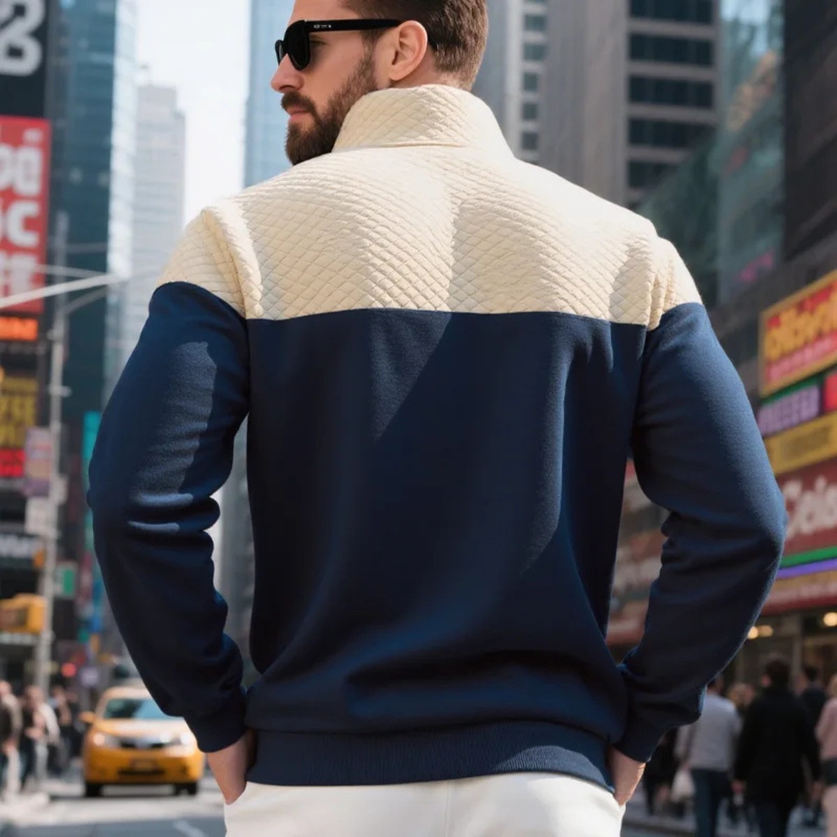 Oversized Zip-Up Fluid Sweater