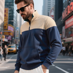 Oversized Zip-Up Fluid Sweater