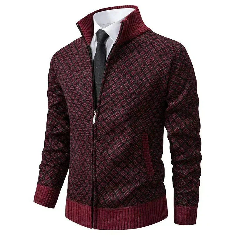 Zip-Up Longline Relaxed Cardigan