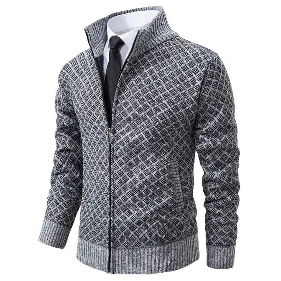 Zip-Up Longline Relaxed Cardigan