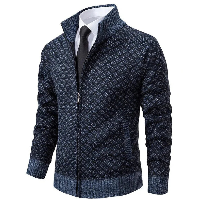 Zip-Up Longline Relaxed Cardigan