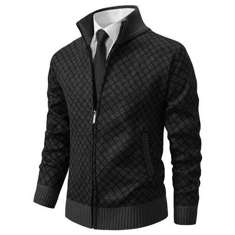 Zip-Up Longline Relaxed Cardigan